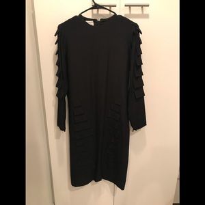 UMI collections by Anne Crimmins black silk dress